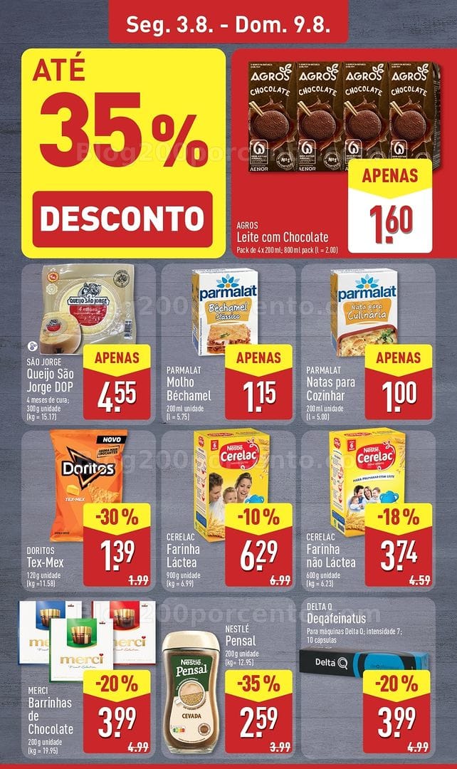 Antevisão Folheto ALDI Promoções de 3 a 9 agosto